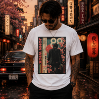 T-shirt John Wick – Sakura Vendetta Edition