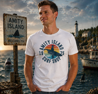 T-shirt Amity Island Surf – JAWS Edition -