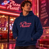 Sweat à capuche Toy Story Pizza Planet – Edition Retro Sci-Fi