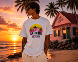 T-Shirt Dragon Ball Z - Kame House Sunset