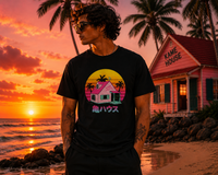 T-Shirt Dragon Ball Z - Kame House Sunset