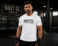 T-Shirt Kingdom – Navy St. Gym Fight Club Edition