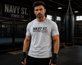 T-Shirt Kingdom – Navy St. Gym Fight Club Edition