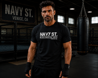 T-Shirt Kingdom – Navy St. Gym Fight Club Edition