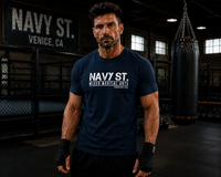 T-Shirt Kingdom – Navy St. Gym Fight Club Edition