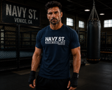T-Shirt Kingdom – Navy St. Gym Fight Club Edition