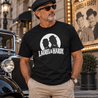T-shirt Laurel & Hardy – Old School Comedy