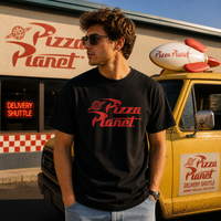 T-shirt Toy Story Pizza Planet – Edition Retro Sci-Fi