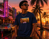 T-shirt Ocean Drive Sunset – Vice City Edition