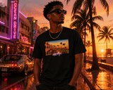 T-shirt Ocean Drive Sunset – Vice City Edition