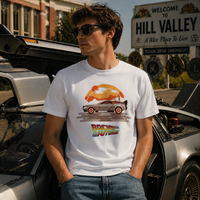 T-shirt Sunset DeLorean – Back to the Future Edition