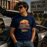 T-shirt Sunset DeLorean – Back to the Future Edition